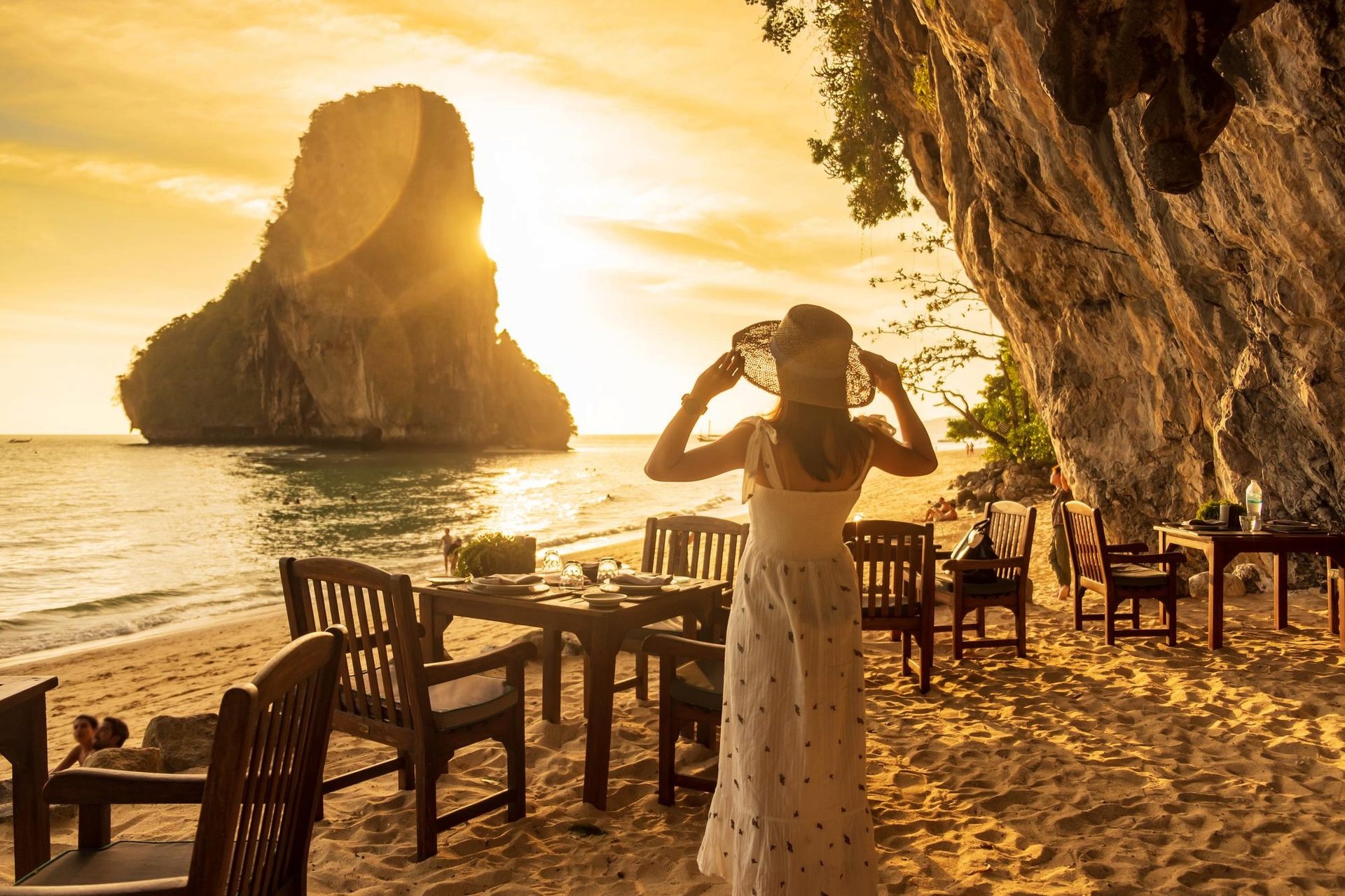 Sea-facing balcony of beachside studio in Phuket